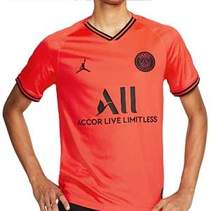 Camiseta Nike PSG 2a 2019 2020 Stadium - Camiseta Nike x Jordan segunda equipación Paris Saint-Germain 2019 2020 - roja - frontal