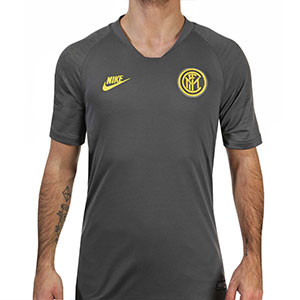 Camiseta Nike Inter entreno UCL 19 2020 Strike - Camiseta manga corta entrenamiento Champions Inter de Milán 2019 2020 - gris - frontal