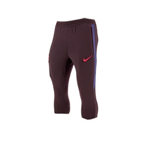 Pantalón 3/4 Nike Barcelona entreno 2019 2020 Strike - Pantalón 3/4 de entrenamiento Nike Strike FC Barcelona 2019 2020 - granate  - frontal