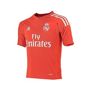 Camiseta niño R. Madrid portero 17/18 - Camiseta infantil portero Real Madrid segunda equipación 2017 - 2018 - Rojo - frontal