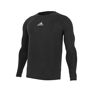 Camiseta compresiva M/L adidas Alphaskin - Camiseta entrenamiento compresiva manga larga adidas Alphaskin - Negro - frontal