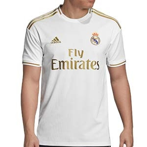 Camiseta adidas Real Madrid 2019 2020 - Camiseta adidas primera equipación Real Madrid 2019 2020 - blanca - frontal