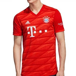 Camiseta adidas Bayern 2019 20 - Camiseta adidas primera equipación Bayern 2019 2020 - roja - frontal