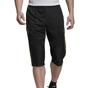 Pantalón 3/4 adidas Real Madrid 2019 2020 - Pantalón pirata adidas Real Madrid 2019 2020 - negro - frontal