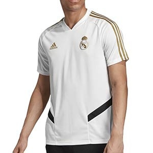 Camiseta adidas Real Madrid entreno 2019 2020 - Camiseta entrenamiento adidas Real Madrid 2019 2020 - blanca - frontal