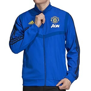 Chaqueta chándal adidas United 2019 2020 - Chaqueta de chándal adidas Manchester United 2019 2020 - azul - frontal