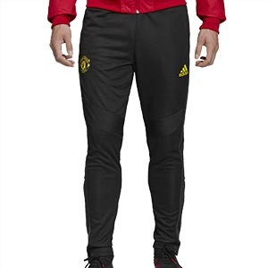 Pantalón adidas United entreno 2019 2020 - Pantalón largo entrenamiento adidas Manchester United 2019 2020 - negro - frontal