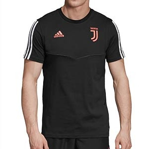 Camiseta adidas Juventus 2019 2020 - Camiseta de algodón manga corta adidas Juventus 2019 2020 - negra - frontal