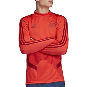 Sudadera adidas Bayern entreno 2019 2020 - Sudadera entrenamiento adidas Bayern de Múnich 2019 2020 - roja - frontal