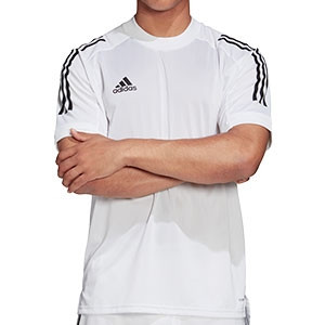 Camiseta adidas Condivo 20 - Camiseta de entrenamiento de fútbol adidas - blanca - frontal