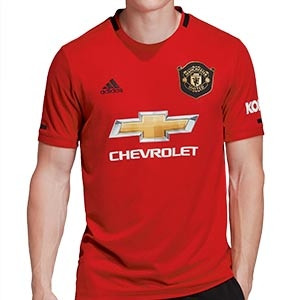 Camiseta adidas 1a United 2019 2020 - Camiseta primera equipación adidas Manchester United 2019 2020 - roja - frontal