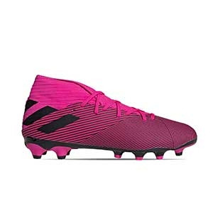 adidas Nemeziz 19.3 MG - Botas de fútbol adidas MG para césped natural o artificial - rosas - derecho