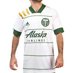 Camiseta adidas 2a Portland Timbers 2020 - Camiseta adidas segunda equipación Portland Timbers 2020 de la MLS - blanca - frontal