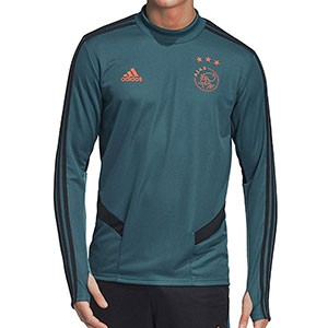 Sudadera adidas Ajax entreno 19 2020 - Sudadera entrenamiento adidas Ajax 2019 2020 - verde azulada - frontal