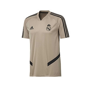 Camiseta adidas Real Madrid entreno 2019 2020 - Camiseta entrenamiento adidas Real Madrid 2019 2020 - dorada - frontal