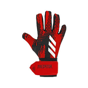 adidas Predator League - Guantes de portero adidas corte negativo - rojos y negros - frontal