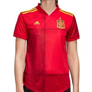 Camiseta adidas España mujer 2019 2020 - Camiseta mujer primera equipación selección española 2019 2020 - roja - frontal