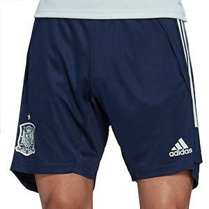 Short adidas España entreno 2019 2020 - Pantalón corto de entrenamiento selección española 2019 2020 - azul marino - frontal