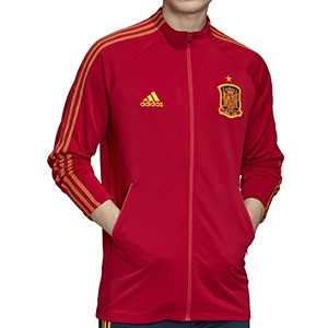 Chaqueta adidas España himno 2019 2020 - Chaqueta himno selección española 2019 2020 - roja - frontal