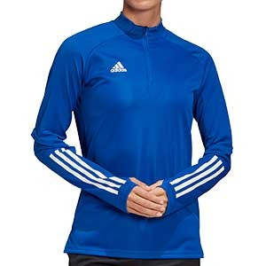 Sudadera adidas Condivo 20 mujer - Sudadera de entrenamiento de fútbol para mujer adidas - azul - frontal