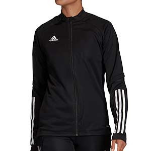 Chaqueta adidas Condivo 20 mujer - Chaqueta de entrenamiento de fútbol para mujer adidas - negra - frontal