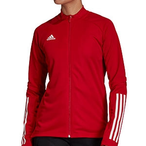 Chaqueta adidas Condivo 20 mujer - Chaqueta de entrenamiento de fútbol para mujer adidas - roja - frontal