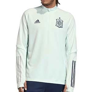 Sudadera adidas España entreno 2019 2020 - Sudadera entrenamiento selección española 2019 2020 - verde menta - frontal