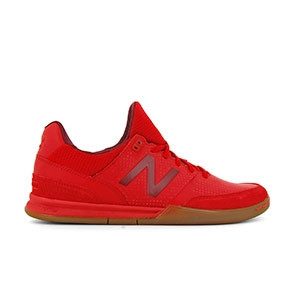 New Balance Audazo v4 Pro IN - Zapatillas de fútbol sala New Balance suela lisa IN - rojas - derecho