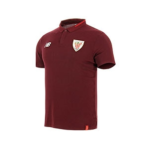 Polo New Balance Athletic essentials - Polo New Balance Athletic de Bilbao 2018 - 2019 - granate - frontal