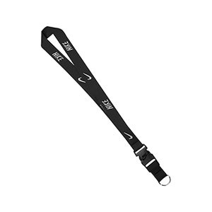 Lanyard para silbato - Cordón sujeta silbatos - Negro - frontal