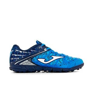 Joma Super Regate 2003 TF - Zapatillas de fútbol multitaco Joma suela turf - azules - derecho