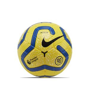 Balón Nike Premier League 19 2020 Hi-Vis Merlin talla 5 - Balón de fútbol Nike de la Premier League 2019 2020 talla 5 -amarillo - frontal