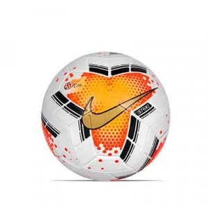 Balón Nike Super Liga China 2020 Strike talla 5 - Balón de fútbol Nike de la Super Liga China 2020 de talla 5 - blanco y naranja - frontal