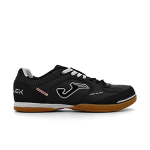 Joma Top Flex 301 - Zapatillas de fútbol sala de piel para niño Joma suela lisa - Negro - detalle