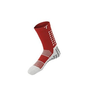 Calcetines antideslizantes Trusox - Calcetines Trusox de media caña finos con sistema antideslizante - Rojo - frontal