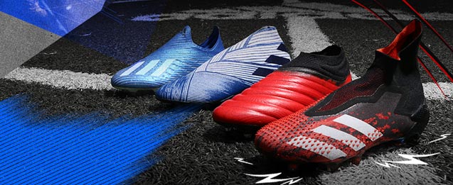 Botas de fútbol adidas colección mutator pack, X, nemeziz, COPA y Predator