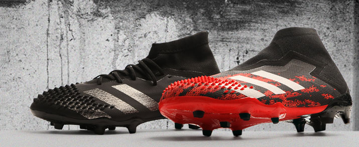 botas de fútbol adidas 2020 predator, negra y roja